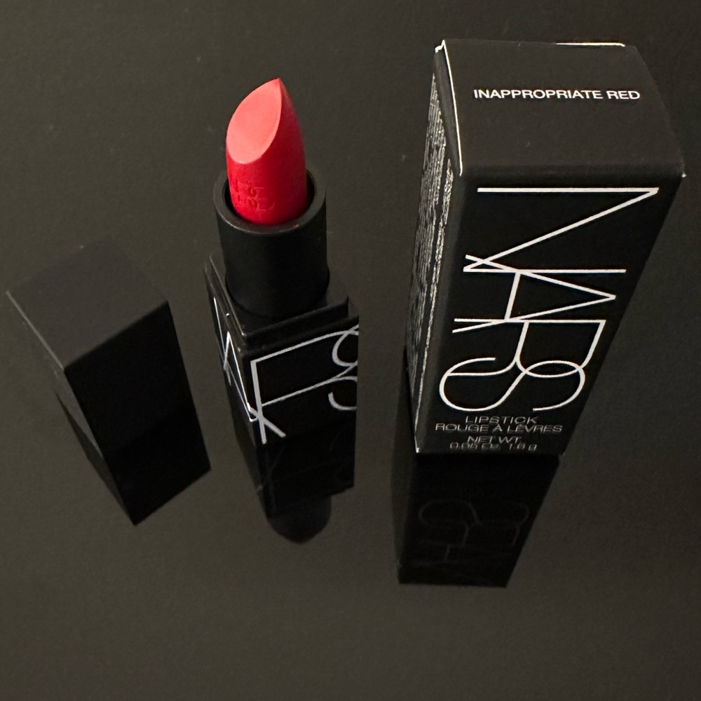 💛 5/$25 Never Used NARS Matte Finish Lipstick Mini - Inappropriate Red 0.05oz